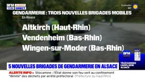 Alsace: cinq nouvelles brigades de gendarmerie