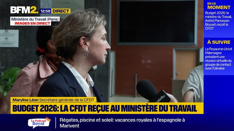 Reçue par la ministre du Travail, Marylise Léon (CFDT) évoque une 