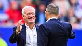 Le très large sourire de Didier Deschamps, celui d'un sélectionneur heureux après la qualification, le 1er juillet 2024, à Düsseldorf