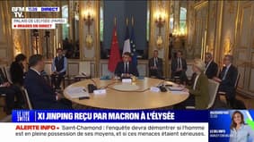 "La situation internationale nécessite plus que jamais ce dialogue euro-chinois": Emmanuel Macron reçoit le président chinois Xi Jinping à l'Élysée