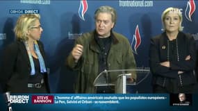 Européennes: la classe politique vent debout contre le soutien de Steve Bannon au RN 