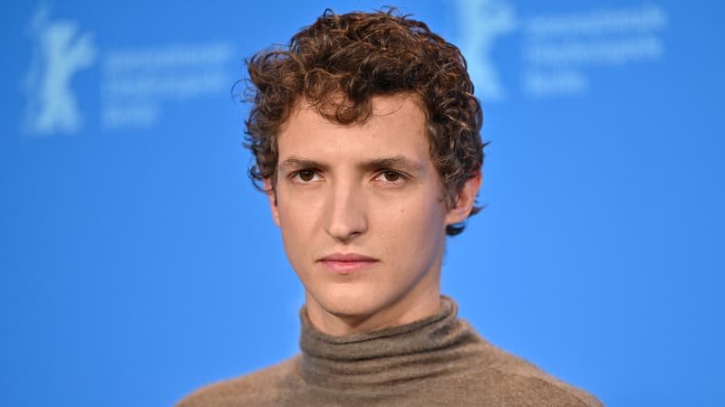 Aliocha Schneider le 21 février 2023 à la Berlinale pour défendre "Music", dont il tient le rôle principal