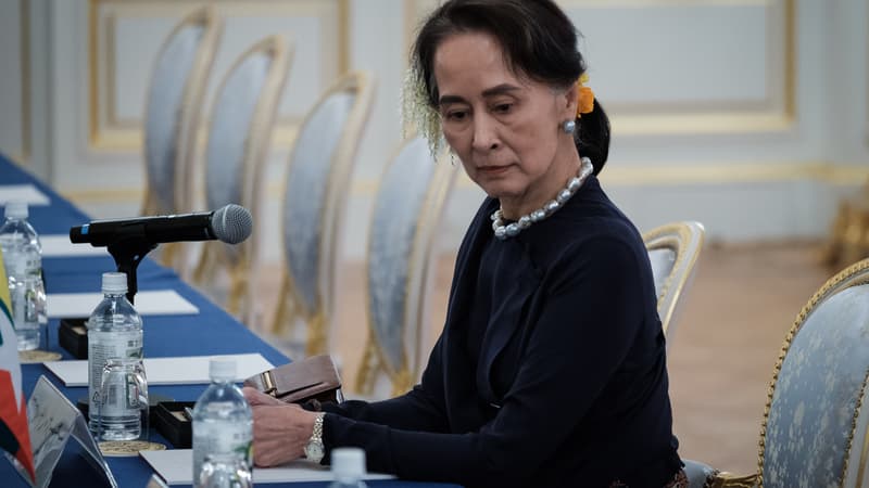 La conseillère d'Etat birmane Aung San Suu Kyi, le 9 octobre 2018 à Tokyo.