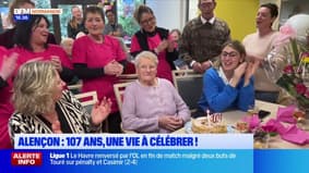 Alençon: une résidente d'un Ehpad fête ses 107 ans