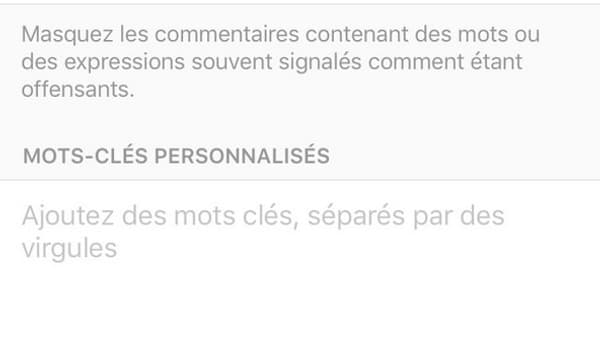 Modération Instagram