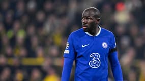 Kalidou Koulibaly, le 15 février 2023, sur la pelouse du Borussia Dortmund