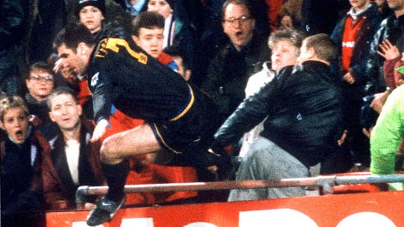 48e minute de Crystal Palace-MU, Eric Cantona pète les plombs