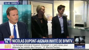Nicolas Dupont-Aignan face à Ruth Elkrief