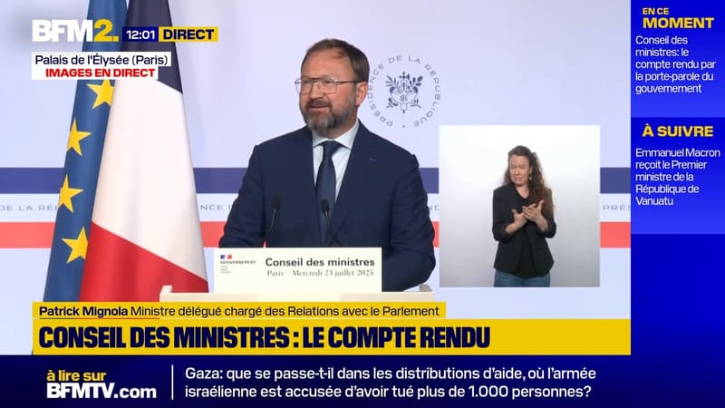 Pétition Loi Duplomb: Patrick Mignola, ministre des Relations avec le Parlement, veut 