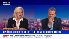 TikTok: "Il [l'algorithme] a été conçu pour faire en sorte que l'enfant ne puisse plus décrocher" déclare Stéphanie Mistre, mère d'une adolescente qui s'est suicidée, victime de harcèlement sur les réseaux