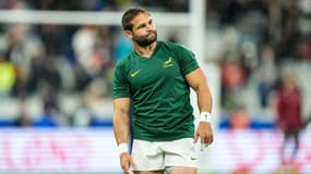 Cobus Reinach à l'échauffement avant Angleterre-Afrique du Sud, le 21 octobre 2023.