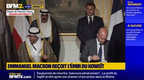 Emmanuel Macron reçoit l'émir du Koweït pour la signature d'accords bilatéraux