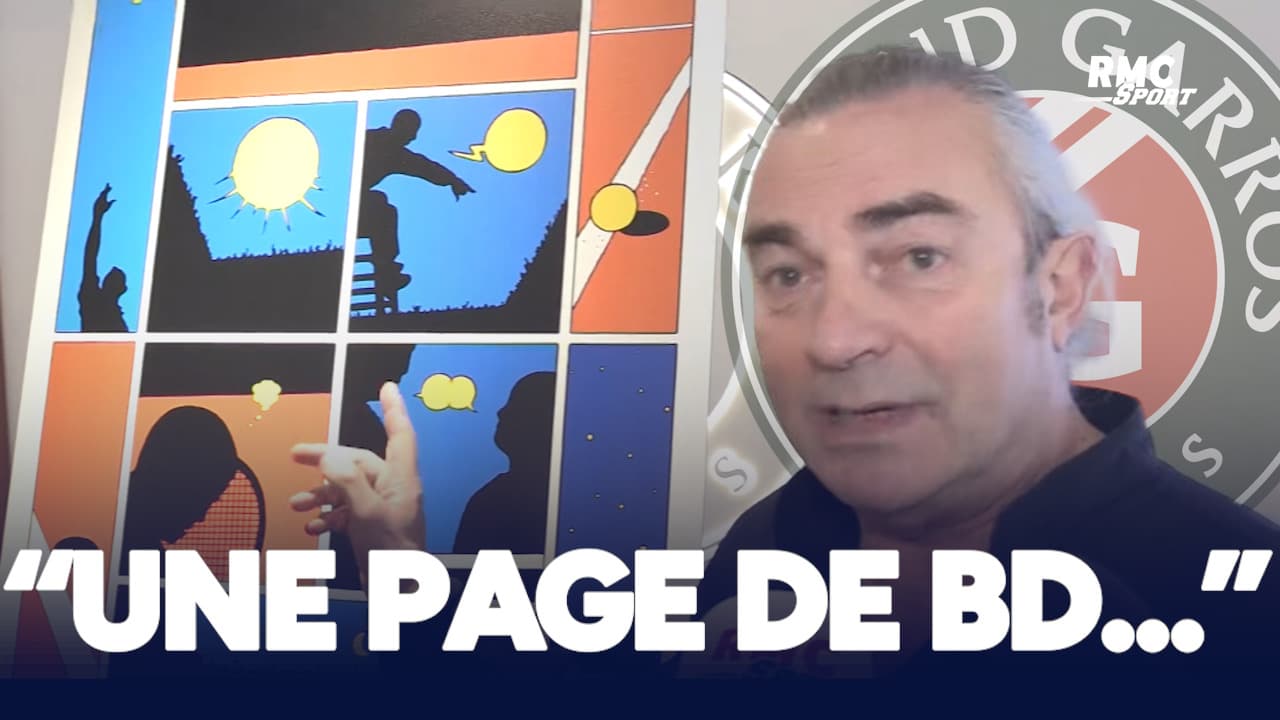 RolandGarros 2025 "Une page de BD et un récit", le dessinateur