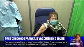 Covid-19: près de 600.000 Français ont été vaccinés en trois jours