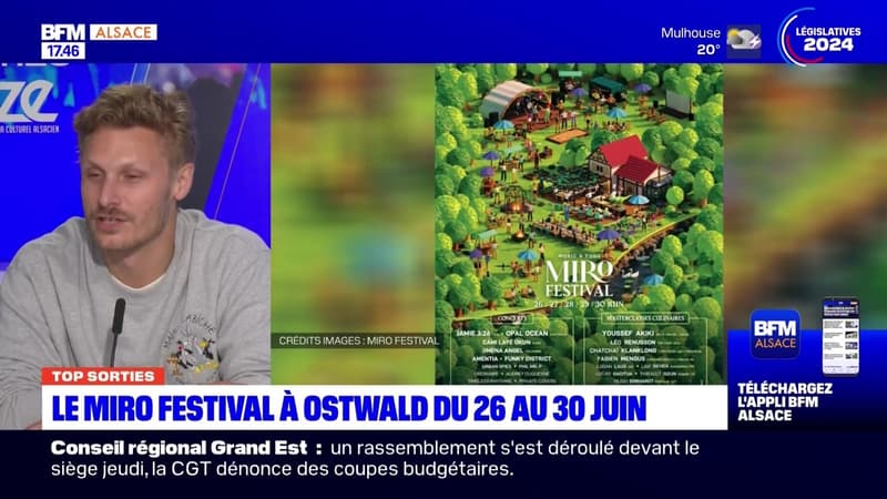 Top Sorties Alsace du vendredi 21 juin - Le Miro Festival à Ostwald du 26 au 30 juin