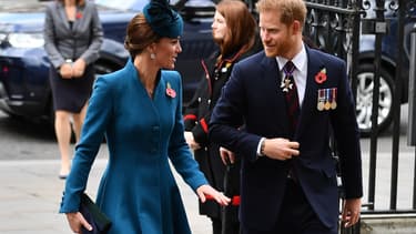 Kate Middleton et le prince Harry, le 25 avril 2019 à Londres