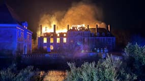 Un incendie au château de Serquigny, dans l'Eure 