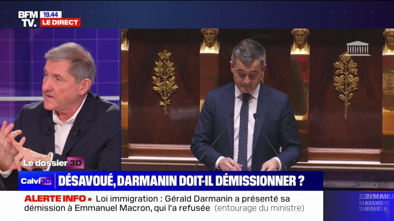 Rejet De La Loi Immigration Emmanuel Macron A Refusé La Démission De Gérald Darmanin Entourage 9851