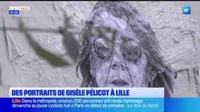 Sur les murs de Lille, des portraits de Gisèle Pelicot, devenue héroïne féministe