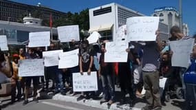 Une manifestation à Tunis le 11 juin 2017 pour revendiquer le droit à ne pas jeûner durant le ramadan en Tunisie