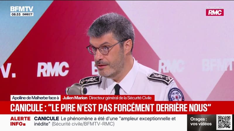 Julien Marion, directeur général de la Sécurité civile: "Le fait d'avoir pu déployer les kits canicule, on pense que ça a sauvé à peu près 300 vies à Paris
