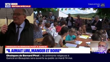 Obsèques de Bernard Pivot: Bernard Perrut appelle la ministre de la Culture à créer une "dictée Bernard Pivot"