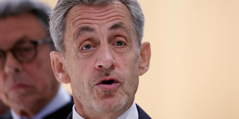 Nicolas Sarkozy après l'annonce de sa condamnation au tribunal de Paris le 25 septembre 2025