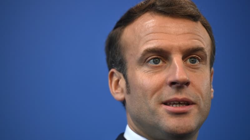 Le président Emmanuel Macron