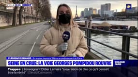 Seine en crue: la voie Georges Pompidou rouvre ce mardi