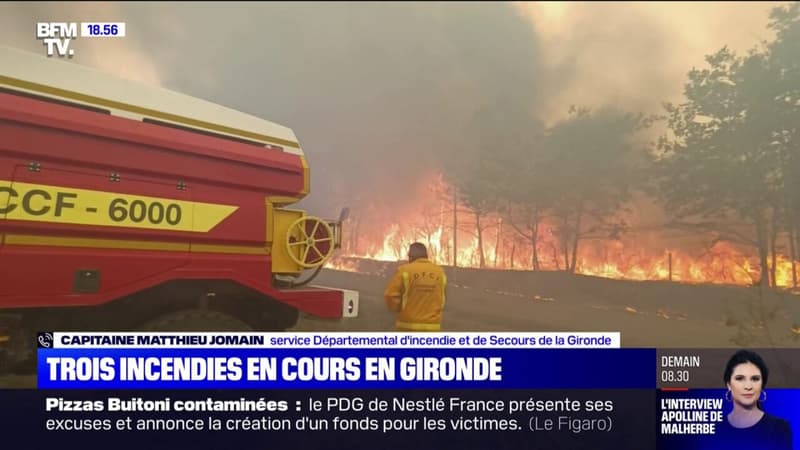 Gironde: l'incendie à Landiras a 