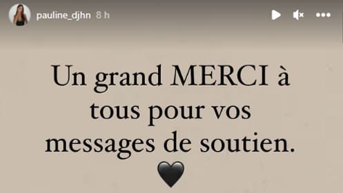 Message de la compagne de Jonathan Clauss Message de la compagne de Jonathan Clauss