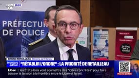 Bruno Retailleau affirme qu'il "ne (s)'interdi(t) pas une nouvelle loi" sur l'immigration lors de son premier déplacement de ministre