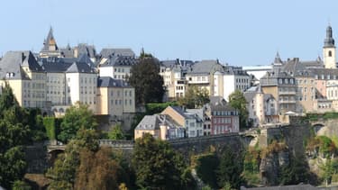 Photo de Luxembourg-Ville, quartier du Grund, prise le 7 septembre 2009