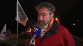 Frédéric, céréalier dans l'Oise, interrogé par BFMTV ce vendredi 26 janvier.
