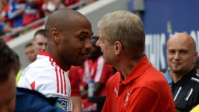 Thierry Henry et Arsène Wenger