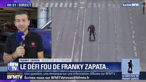Franky Zapata "très fier" d'avoir volé au dessus des Champs-Élysées