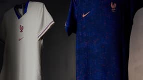 Les maillots de l'équipe de France féminine.