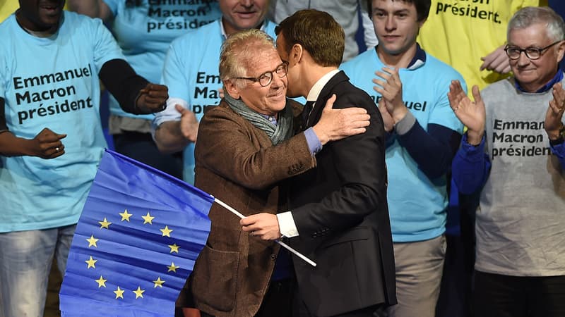 Daniel Cohn-Bendit et Emmanuel Macron.