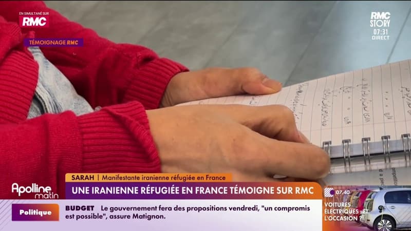 Une iranienne réfugiée en France témoigne sur RMC