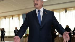 Le président sortant du Bélarus, Alexandre Loukachenko, le 11 octobre 2015 à Minsk