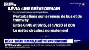 Métropole européenne de Lille: grève d'Ilévia mardi, le métro pas concerné