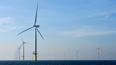 L'appel d'offres de Dunkerque est le troisième lancé par l'Etat français pour développer les éoliennes marines "posées" en France. (image d'illustration)