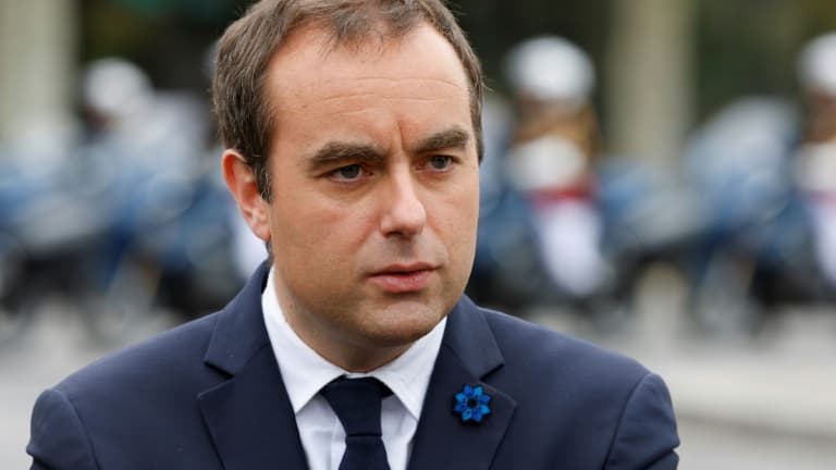 Le ministre français des Armées Sébastien Lecornu, le 8 mai 2023 à Paris.
