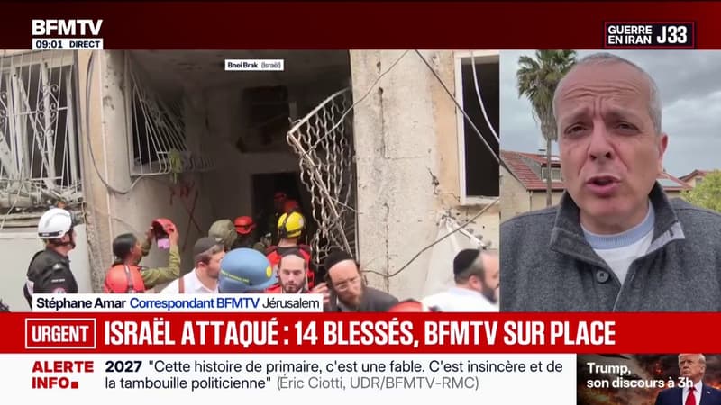 Israël visé par une attaque simultanée de l'Iran et du Yémen: au moins 14 blessés