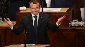 Emmanuel Macron face aux élus du Congrès