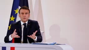 Emmanuel Macron le 16 janvier 2023 à l'Élysée