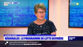 Régionales en Auvergne-Rhône-Alpes: Chantal Gomez, candidate LO, appelle les travailleurs à se faire entendre "eux aussi"