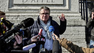 L'agriculteur Paul François, à la sortie de son procès en appel contre la firme Monsanto, à Lyon, le 6 février 2019.