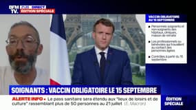 La CGT Santé, "opposée à l'obligation vaccinale", dénonce le manque de clarté du chef de l'État lors de son allocution ce lundi soir