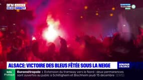 Alsace: même sous la neige, les supporters galvanisés par la victoire des Bleus